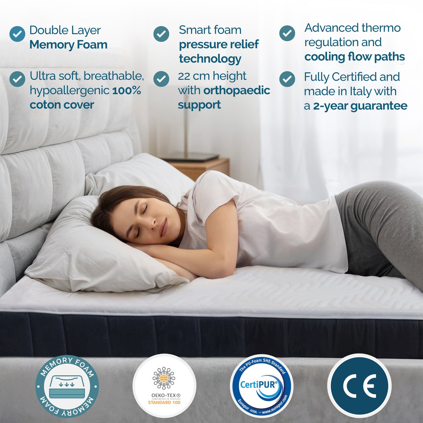 <tc><tc>ISLA</tc></tc>, Schiuma di Memoria, Da morbido a medio rigido