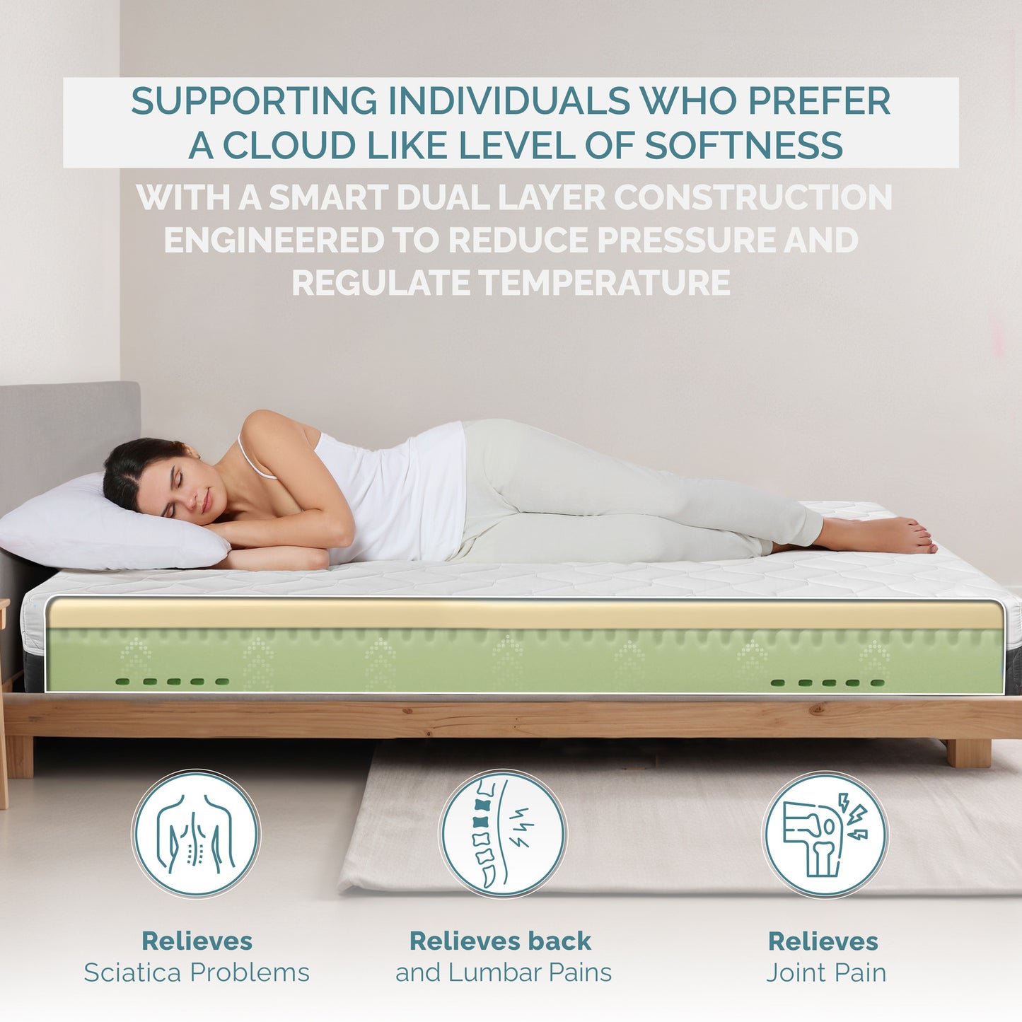 <tc>Whispersoft</tc>, Memory Foam, Morbido