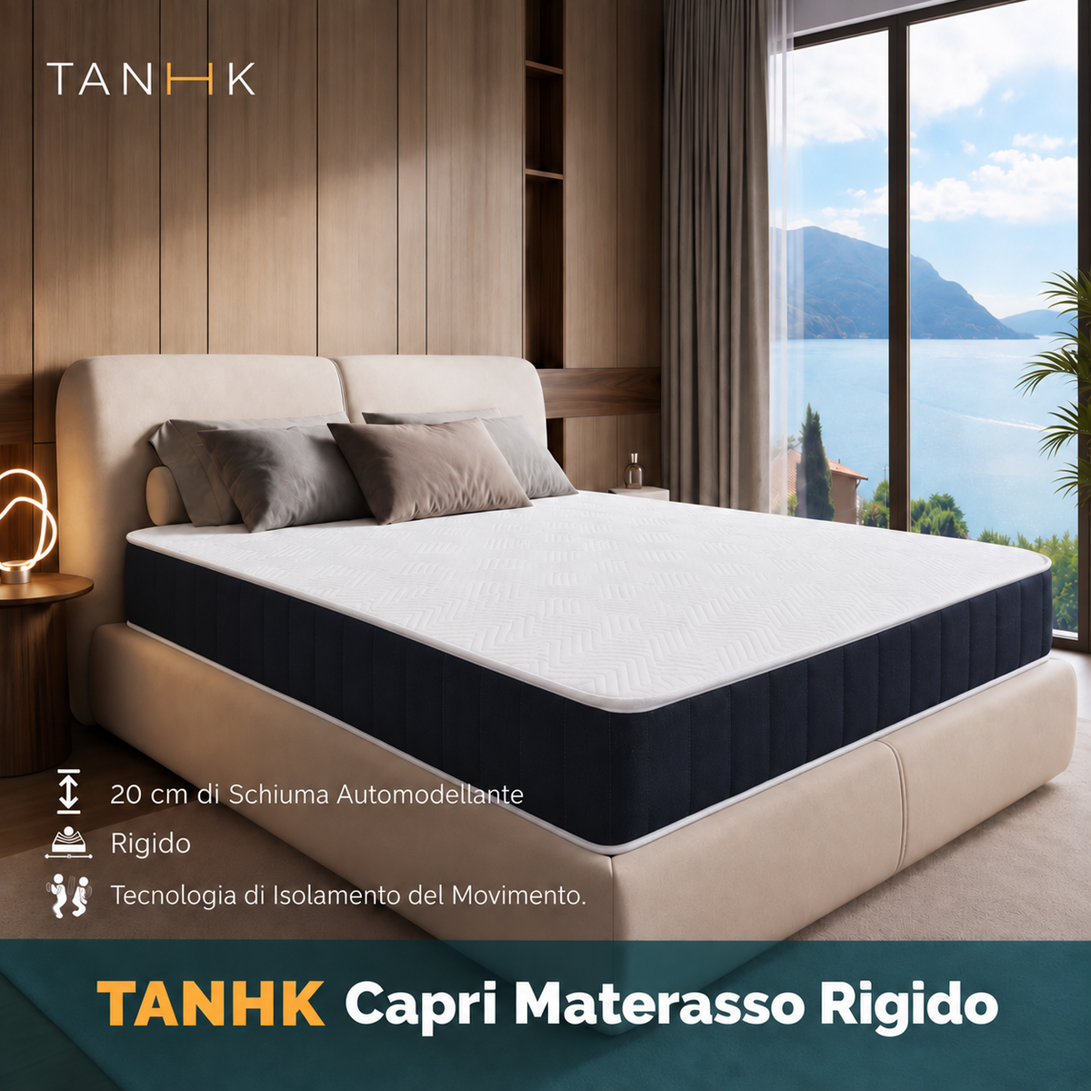 Materasso Capri Waterfoam di media rigidità